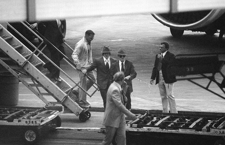 Belenko arrives in Los Angeles on September 9, 1976.